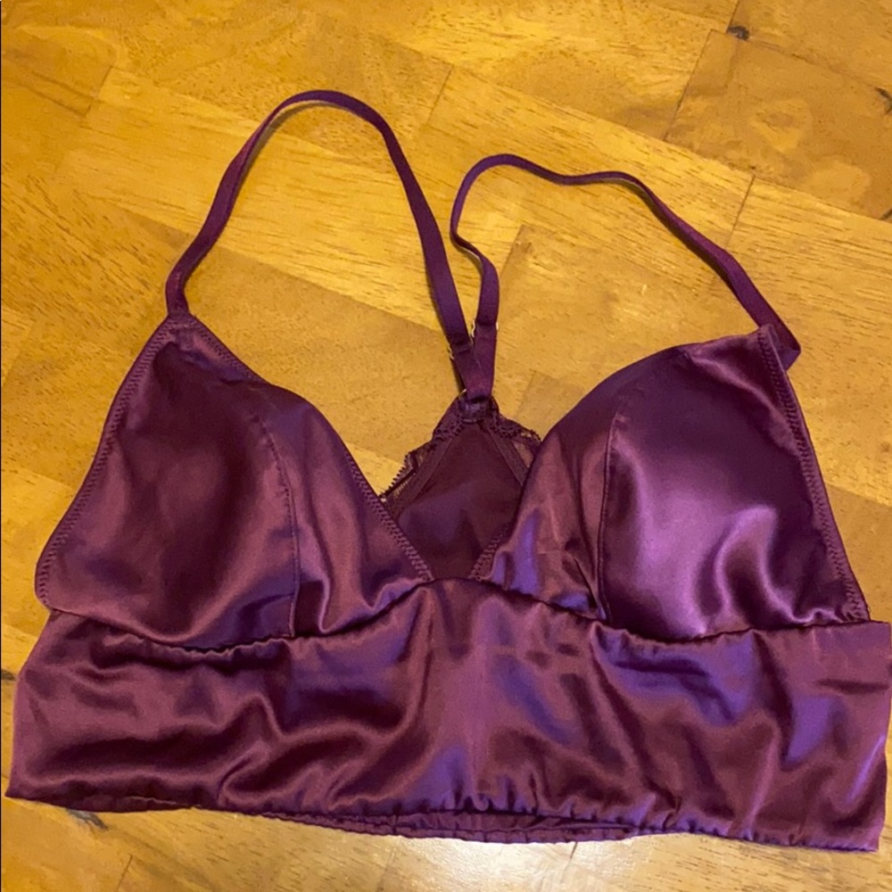 Silky smooth magenta bralette